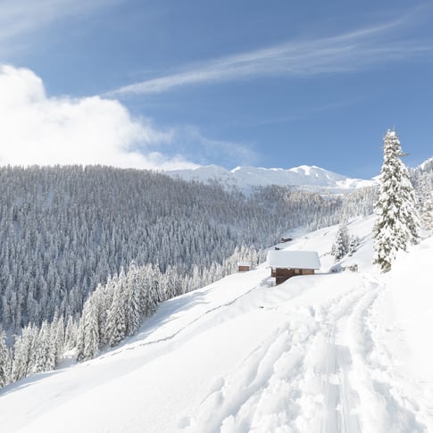 Randonnées hivernales dans les Dolomites