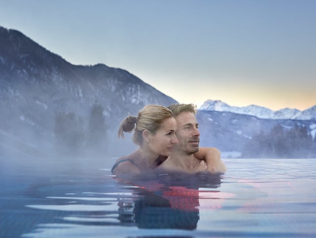 Rooftop Infinity Pool Dolomites