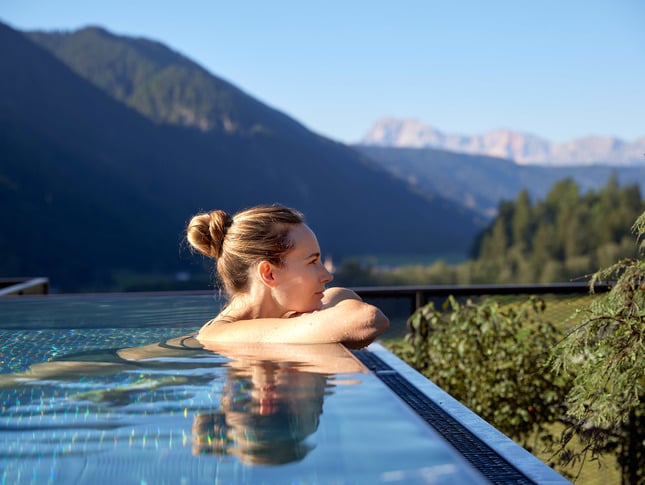 Rooftop Infinity Pool Dolomites